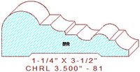 Chair Rail 3-1/2" - 81