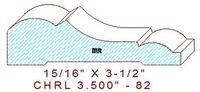 Chair Rail 3-1/2" - 82 Chair Rail 3-1/2" - 82