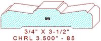 Chair Rail 3-1/2" - 85