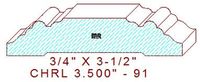 Chair Rail 3-1/2" - 91 Chair Rail 3-1/2" - 91
