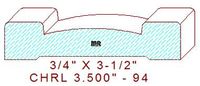 Chair Rail 3-1/2" - 94