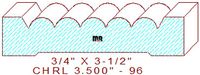 Chair Rail 3-1/2" - 96