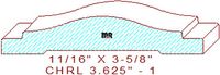 Chair Rail 3-5/8" - 1 Chair Rail 3-5/8" - 1