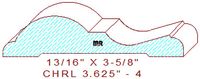 Chair Rail 3-5/8" - 4 Chair Rail 3-5/8" - 4