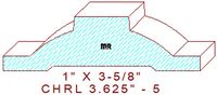 Chair Rail 3-5/8" - 5 Chair Rail 3-5/8" - 5