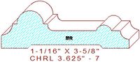 Chair Rail 3-5/8" - 7