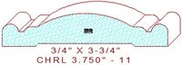 Chair Rail 3-3/4" - 11