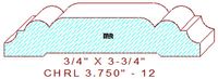 Chair Rail 3-3/4" - 12