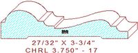 Chair Rail 3-3/4" - 17 Chair Rail 3-3/4" - 17