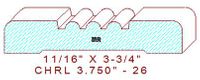 Chair Rail 3-3/4" - 26