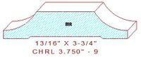 Chair Rail 3-3/4" - 9