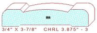 Chair Rail 3-7/8" - 3 Chair Rail 3-7/8" - 3