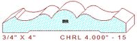 Chair Rail 4" - 15