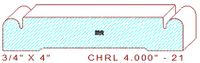 Chair Rail 4" - 21 Chair Rail 4" - 21
