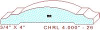 Chair Rail 4" - 26 Chair Rail 4" - 26