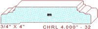 Chair Rail 4" - 32 Chair Rail 4" - 32