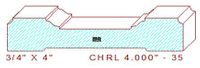 Chair Rail 4" - 35 Chair Rail 4" - 35