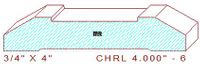 Chair Rail 4" - 6