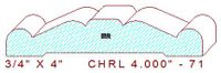 Chair Rail 4" - 71
