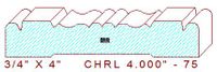 Chair Rail 4" - 75 Chair Rail 4" - 75
