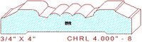 Chair Rail 4" - 8 Chair Rail 4" - 8