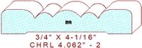 Chair Rail 4-1/16" - 2 Chair Rail 4-1/16" - 2