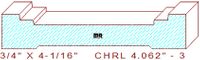 Chair Rail 4-1/16" - 3 Chair Rail 4-1/16" - 3