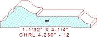 Chair Rail 4-1/4" - 12 Chair Rail 4-1/4" - 12