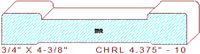 Chair Rail 4-3/8" - 10 Chair Rail 4-3/8" - 10