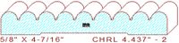 Chair Rail 4-7/16" - 2 Chair Rail 4-7/16" - 2