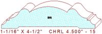 Chair Rail 4-1/2" - 15 Chair Rail 4-1/2" - 15