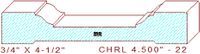 Chair Rail 4-1/2" - 22 Chair Rail 4-1/2" - 22