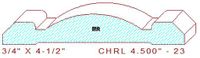 Chair Rail 4-1/2" - 23 Chair Rail 4-1/2" - 23