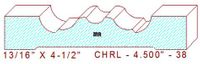 Chair Rail 4-1/2" - 38 Chair Rail 4-1/2" - 38