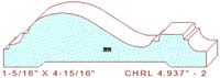 Chair Rail 4-15/16" - 2 Chair Rail 4-15/16" - 2