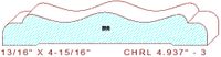 Chair Rail 4-15/16" - 3 Chair Rail 4-15/16" - 3