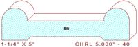 Chair Rail 5" - 40 Chair Rail 5" - 40