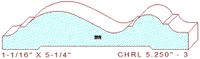 Chair Rail 5-1/4" - 3 Chair Rail 5-1/4" - 3