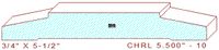 Chair Rail 5-1/2" - 10 Chair Rail 5-1/2" - 10