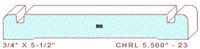 Chair Rail 5-1/2" - 23 Chair Rail 5-1/2" - 23