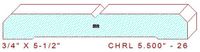 Chair Rail 5-1/2" - 26 Chair Rail 5-1/2" - 26