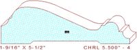Chair Rail 5-1/2" - 4 Chair Rail 5-1/2" - 4