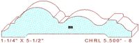 Chair Rail 5-1/2" - 8 Chair Rail 5-1/2" - 8