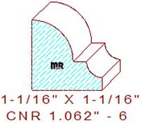 Corner 1-1/16" - 6 Corner 1-1/16" - 6