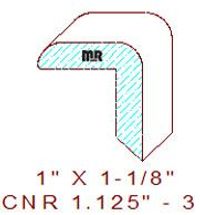 Corner 1-1/8" - 3 Corner 1-1/8" - 3