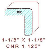 Corner 1-1/8" Corner 1-1/8"