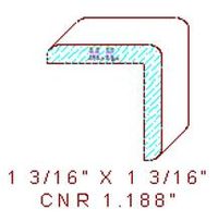 Corner 1-3/16" Corner 1-3/16"