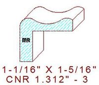 Corner 1-5/16" - 3 Corner 1-5/16" - 3