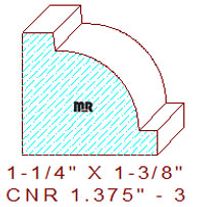 Corner 1-3/8" - 3 Corner 1-3/8" - 3