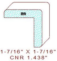 Corner 1-7/16" Corner 1-7/16"